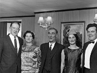 Belclare House, 1965 - Lyons00-21333.jpg  New Year's Eve party in Belclare House. Jack and Madia Stack; John Tom Navan and Mary and Mixie Conway. : 19651231 New Years Eve Party 3.tif, Belclare House, Lyons collection