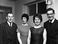 Belclare House, 1965 - Lyons00-21337.jpg  Danny and Irene Burke; Patsy and Paddy Joe Foy at the New Year's Eve party in Belclare House. : 19651231 New Years Eve Party 7.tif, Belclare House, Lyons collection