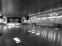 Belclare House, 1969. - Lyons00-21372.jpg  Reflective light on the highly polished dance floor. : 19690217 Starlight Ballroom 2.tif, Belclare House, Lyons collection, Westport