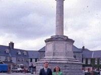 Entente Florale September 1992 - Lyons0019721.jpg  Town clerk Martin Keating with Entente Florale Chairperson Maireaid Bourke at the Octagon Westport. September 1992. : 199209 Entente Florale 2.tif, Lyons collection, Westport Developing