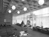 Lobby of Hotel Westport, June 1970. - Lyons0019740.jpg  Lobby in Hotel Westport, June 1970. : 19700626 Hotel Westport 1.tif, Lyons collection, Westport Developing