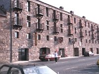 Sea Wharf Apartments, Westport Quay, May 1993. - Lyons0019812 1.jpg  The conversion of the old mills at Westport Quay to new apartments by J J Rattigan, May 1993. : 19930506 Sea Wharf Apartments 4.tif, Lyons collection, Westport Developing