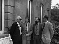 Opening of Camping & Caravan Park at Westport House, June 1982 - Lyons0019002.jpg  Mr M J Egan, Solicitor, Castlebar; Mr Sean Taylor and Mr Tom Carr (Taylor & Carr Architects) with another friend. Opening of Camping & Caravan Park at Westport House, June 1982 : 198206 Opening of Camping & Caravan Park at Westport House 2.tif, Lyons collection, Westport House