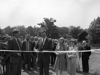 Opening of Camping & Caravan Park at Westport House, June 1982 - Lyons0019005.jpg  Padraig Flynn cutting the tape. Opening of Camping & Caravan Park at Westport House, June 1982 : 198206 Opening of Camping & Caravan Park at Westport House 5.tif, Lyons collection, Westport House