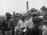 International Boy Scouts in Westport House, July 1968. - Lyons0019142.jpg  International Boy Scouts in Westport House, July 1968. : 19680730 International Boy Scouts in Westport House 5.tif, At Westport train station collecting their personal belongings, Lyons collection, Westport House