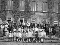 School children from the Quay School Ballina at Westport House, June 1970... - Lyons0019190.jpg  School children from the Quay School Ballina at Westport House, June 1970. Included in the photo are Mr & Mrs P Connolly, Quay School, Ballina with Lord Altamont. : 19700612 School children from the Quay School Ballina at Westport House 3.tif, Lyons collection, Westport House