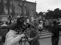 RTE Film Crew filming Westport House, August 1971. - Lyons0019231.jpg  RTE Film Crew filming Westport House, August 1971.