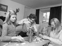 Lord Altamont with his children in Rusheen cottage, August 1971. - Lyons0019233.jpg  Lord Altamont with his children in Rusheen cottage, August 1971.