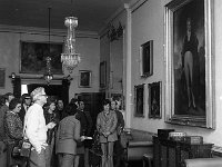 British Journalists visit to Westport House, March 1973 - Lyons0019268.jpg  British Journalists visit to Westport House, March 1973. View of the long gallery showing the portraits. : 19730310 British Journalists visit to Westport House 2.tif, Lyons collection, Westport House