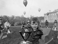Kiddie cars on the lawn of Westport House , March 1975 - Lyons0019358.jpg  Kiddie cars on the lawn of Westport House , March 1975