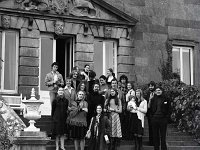 Irish Ballet Company visit to Westport House, October 1975. . - Lyons0019369.jpg  Irish Ballet Company visit to Westport House, October 1975. At right of picture Lord and Lady Altamont and their youngest daughter. : 19751012 Irish Ballet Company visit to Westport House.tif, Lyons collection, Westport House