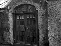 Door of the coach house, Westport House before renovation, January 1980. - Lyons0019571.jpg  Door of the coach house, Westport House before renovation, January 1980.