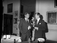 Wine tasting in Westport House with the American Ambassador , September 1982.. - Lyons0019617.jpg  Wine tasting in Westport House with the American Ambassador , September 1982.