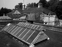 Roof for repair at garden centre at Westport House, August 1983. - Lyons0019622.jpg  Roof for repair at garden centre at Westport House, August 1983. : 19830809 Roof for repair at garden centre at Westport House 1.tif, Lyons collection, Westport House