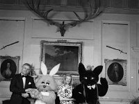 Lord and Lady Altamont with the pink rabbit and black cat, Westport House, June 1986. - Lyons0019660.jpg  Lord and Lady Altamont with the pink rabbit and black cat, Westport House, June 1986. : 19860611 Lord and Lady Altamont with the pink rabbit and black cat.tif, Lyons collection, Westport House
