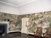 Interior of Westport House, November 1986. - Lyons0019673.jpg  Chineese wallpaper in the lounge.  Interior of Westport House, November 1986. : 19861113 Interior of Westport House 8.tif, Lyons collection, MTM productions for Don Geraghty, Westport House