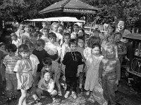 Galway children at the train at Westport House, May 1991 - Lyons0019714.jpg  Galway children at the train at Westport House, May 1991