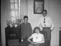 Mrs McDonnell & her two sons, Westport 1950s. - Lyons0013576.jpg  Mrs McDonnell & her two sons, Westport 1950s.