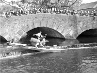Canoe racing at Westport Mall River, 1955 - Lyons0013591.jpg  Canoe racing at Westport Mall River, 1955 : 1955 Canoe racing at Westport Mall River.tif, 1955 Misc, Lyons collection, Westport
