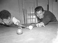 Young Westport Snooker Players, 1955 - Lyons0013651.jpg  Young Westport Snooker Players, 1955. Left Christie Flood & ?. : 1955 Misc, 1955 Young Westport Snooker Players.tif, Lyons collection, Westport