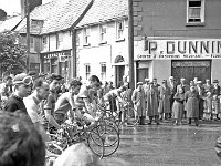 Westport Cycling Club, 1956. - Lyons0013720.jpg  Cycle race in Westport, 1956. Third from left Pat O' Grady (Westport Cycling Club). : 1956 Misc, 1956 Westport Cycling Club 2.tif, Lyons collection, Westport