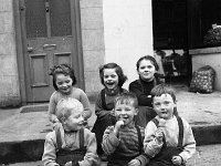 Children outside Lyons' shop, Westport, 1958 - Lyons0013737.jpg  Children outside Lyons' shop, Westport, 1958.