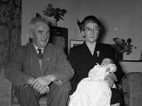 Retired Sergeant O'Brien with his wife & grandchild, Westport  1963. - Lyons0013837.jpg  Retired Sergeant O'Brien with his wife & grandchild, Westport  1963.