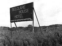 Sign for Belclare House Hotel, Westport, 1971. - Lyons0013873.jpg  Sign for Belclare House Hotel, Westport, 1971. : 1971 Sign for Belclare House.tif, Lyons collection, Westport
