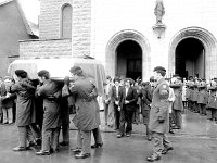 The funeral of Private Heraty, 1978. - Lyons0013996.jpg  The funeral of Private Heraty, Taobh na Cruaiche, Westport a member of the Irish Army who died while on duty in Finvier Camp, Ballyshannon, Co. Donegal. March 1978. : 1978 Misc, 197803 The Funeral of Private Heraty 4.tif, Lyons collection