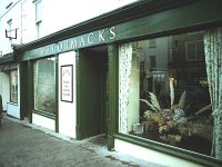 Mc Cormack's Restaurant, Westport,  1987. - Lyons0014229.jpg  Originally Coen's drapery owned by Mc Cormaks who opened a Restaurant there when Coen's retired now an Italian Restaurant. Westport, December 1987. : 198712 Mc Cormack's Restaurant.tif, Lyons collection, Westport