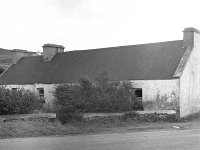 Kate Cagley's cottage, Killsallagh, Westport, September 1967 - Lyons0014514.jpg  Kate Cagley's cottage, Killsallagh, Westport, September 1967. purchased by Lord Altamont for renovation work for holiday letting. the front view on the Westport/Louisburgh Road. : 19670917 Kate Cagley's Cottage.tif, Lyons collection, Westport