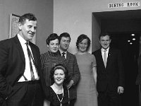 Clew Bay Hotel Social, Westport, February 1969. - Lyons0014557.jpg  Sean and Marie Heneghan front; Clare and Michael Martin; Bridie and Michael Moran Clew Bay Hotel Social. Westport, February 1969. : 19690202 Clew Bay Hotel Social 5.tif, Lyons collection, Westport