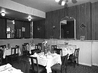 Anglers Restaurant, Castlebar Street, Westport, February 1970. . - Lyons0014603.jpg  The dining room in the Anglers Restaurant, Castlebar Street, Westport.  February 1970. : 19700210 Anglers Rest Guest House 3.tif, Lyons collection, Westport
