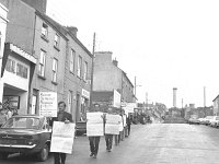 Sinn Fein Protest in Westport , July 1971. - Lyons0014684.jpg  Sinn Fein Protest in Westport , July 1971. : 1971 Misc, 19710703 Sinn Fein Protest in Westport 2.tif, Lyons collection