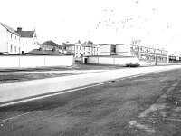Convent of Mercy School Westport in 1971 - Lyons0014703.jpg  Showing the Convent of Mercy School at left and behind the wall can be seen the roof of the Gatehouse to the Convent which was occupied by the Cawley family up to the 1920's and the Malone family in the 1930's and 1940's. Centre of picture the Convent of Mercy and at right is the new St Patrick's Primary School. Westport, November 1971. : 19711123 Westport 4.tif, Farmers Journal, Lyons collection, Westport, Westport.