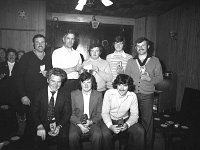 Castlebar  team in  darts competition, June 1976.. - Lyons0014942.jpg  Castlebar team dart competition winners in Henry O' Toole's pub, High St, Westport. Cente back Henry O' Toole. June 1976. : 19760618 Dart Competition 2.tif, Lyons collection, Westport