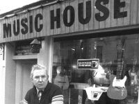 Jim Cusack's " Music House ", Bridge St, Westport, 1978. - Lyons0015023.jpg  Jim Cusack's " Music House ", Bridge St. Westport now part of Cosy Joes. February 1978. : 19780206 Music House.tif, Lyons collection, Westport