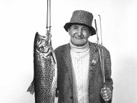 - Lyons0015034.jpg  W W Hewetson, 91 year old veteran angler from Bridge St Westport who caught a 10 pound 2 ounce trout which measured 29 inches on Lough Mask. May 1978. : 19780520 W W Hewetson.tif, Lyons collection, Westport