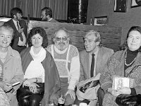 At the launching in the Helm of the Westport Historical Journal, December 1986. - Lyons0015379.jpg  At the launching in the Helm of the Westport Historical Journal. L-R : Colette Purcell, Castlebar; Deirdre and Michael Mullen, Castlebar and Wayne and Kitty Harlow, Westport. (Neg 14) December 1986. : 19861205 Westport Historical Society 1.tif, Historical, Lyons collection
