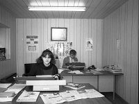 Career-guidance class in the Sacred Heart Secondary School Westport. February 1987. - Lyons0015401.jpg  Rene Staunton getting work experience in the Connacht Telegraph Editor's office. Story by Sonia Kelly for the Farmers Journal. John Hensey shellfish farmer and Gemma Hensey career-guidance teacher in the Sared Heart Secondary School Westport. February 1987. : 19870225 A glimpse of reality 2.tif, Farmers Journal, Lyons collection, Westport
