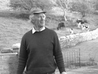 John O' Brien, Westport, May 1987. - Lyons0015414.jpg  John O' Brien, Westport, May 1987. : 19870515 John O' Brien on his farm 1.tif, Farmers Journal, Lyons collection, Westport