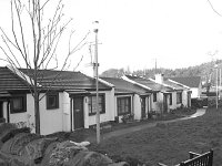 Plougastel Court and residents., Westport, December 1987.. - Lyons0015481.jpg  Plougastel Court, Distillery rd; one-bedroomed houses for the elderly built by the Westport Urban Council, January 1988. St Mary's village, Westport. One bed-roomed houses for the elderly. These houses are located near the library and church. : 19880125 Plougastel Court & Residents 5.tif, Farmers Journal, Lyons collection, Westport
