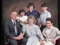 Ronnie and Niall Halpin with their family. 1989. - Lyons0015573.jpg  Ronnie and Niall Halpin with their family. Photo taken for the appeal fund brochure, Westport, September 1989. : 19890910 The Halpin family.tif, Lyons collection, Westport