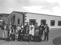 An Oige Executive on a visit to Club Atlantic 1990. - Lyons0015657.jpg  An Oige Executive on a visit to Club Atlantic. Seated front left Olive Hughes and seated at right Ann McGovern both co-directors of Club Atlantic. Westport, May 1990. : 19900506 Club Atlantic.tif, Lyons collection, Westport