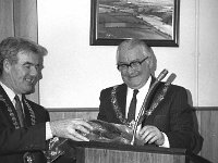 The Mayor of Limavaddy speaking at the Civic reception in the Westport UDC office 1990. - Lyons0015658.jpg  The Mayor of Limavaddy speaking at the Civic reception in the Westport UDC office. At left Sean Staunton Chairman of the Council about to make a presentation. May 1990. : 19900508 Civic Reception in Westport UDC Office 1.tif, Lyons collection, Westport