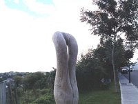 Timber sculptures in Westport. Westport, August 1999. - Lyons0016132.jpg  Timber sculptures in Westport. Westport, August 1999. : 19990818 Timber sculptures 3.tif, Lyons collection, Westport