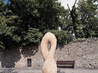 Timber sculptures in Westport. Westport, August 1999. - Lyons0016133.jpg  Timber sculptures in Westport. Westport, August 1999. : 19990818 Timber sculptures 4.tif, Lyons collection, Westport