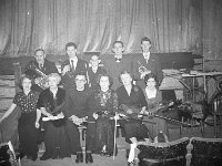 Westport Orchestra, 1955 - Lyons0000066.jpg  Westport Orchestra, 1955. Back row : Peter Mc Conville, Larry Hingerton, ?, John Moore & Jim Lyons. : Orchestra, Westport