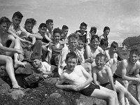 Young Westport swimmers at point of the Quay, Westport, 1955 - Lyons0000071.jpg  Young Westport swimmers at point of the Quay, Westport, 1955 : point, swimmers, Westport