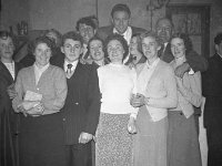 Joe Lynch with his fans in Mulligans Hall, Achill, 1956 - Lyons0000098.jpg  Joe Lynch with his fans in Mulligans Hall, Achill, 1956 : fans, Hall, Joe, Lynch, Lyons, Mulligans